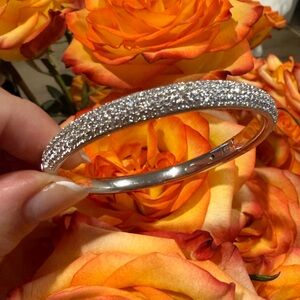 Elegant Silver Bangle Bracelet
